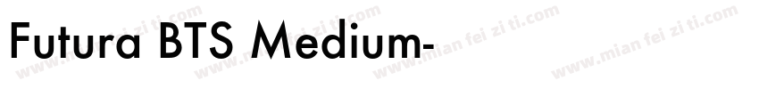 Futura BTS Medium字体转换